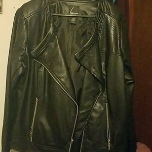 Faux leather jacket